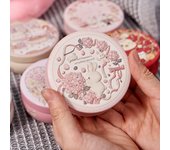 Jewelry Case Three-dimensional Pattern Tin Box Round Exquisite Candy Box Tinplate Vintage Biscuit Storage Box Home