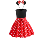 Disfraz brillante de Minnie Mouse para niñas pequeñas y niños, disfraz de Cosplay para niñas, fiesta de cumpleaños, vestido elegante de Pascua