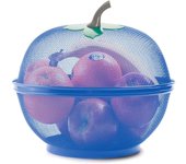 Fruits Bowl Basket Apple Shape Mesh with lid Tabletop Vegetable Holder Keep Out Kitchen Dishwashing Drain Basket