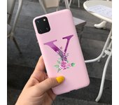 Fashion Alphabet Case For Samsung Galaxy Note 10 Lite Phone Cases Candy Color Back Cover For Samsung Note10 Lite SM-N770F Bumper