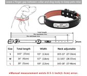 Perro personalizado Cuero PU, Collar de Perro personalizado, Collares mascotas grabado Free para Perros Pequeños, medianos