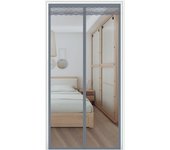 Puerta mosquitera magnética con malla resistente, mosquitera de malla, tira mágica de marco completo