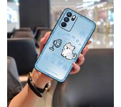 Phone Pouch Anti-dust Phone Case For OPPO Reno6 Pro Durable Mobile Case Fashion Design Cartoon Shockproof TPU Protective