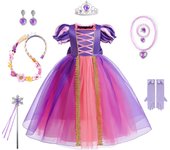 Princess dress for girls summer fantasy party clothes Aurora Rapunzel Cinderella Sleeping Beauty Carnival Christmas costume