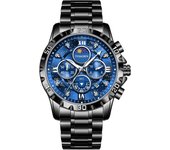 Reloj de cuarzo automático para hombres a prueba de agua luminosa calendario reloj