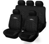 AUTOYOUTH Full Set Universal Polyester Fabric Auto Protect Covers Car Seat Protector Pink for Women Girls