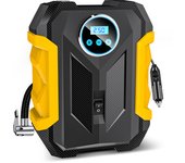 Inflador de neumáticos Digital para Coche, Bomba de compresor de Aire portátil, Luz LED de 12 voltios, CC