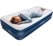 Hinchable para 1 Persona, Cama de Aire Cama Individual, Colchón de Aire con Bomba Eléctrica Incorporada y Almohada Construida, 196 x 97 x 47 cm