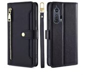 Aplicable Motorola Edge+ 2020, Edge Plus 2020, Magnético Funda de Cuero Billetera Solapa Cover Multifuncional Funda protectora