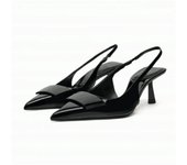 Women's Shoes Chic Shine Crystal Heeled Pumps Fall Pointed Toe Stiletto Prom Heels Elegant Kitten Heel Sandals New 2024
