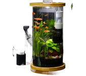 Ultra-quiet Multi Layer Media Filter Plastic Mini Internal Purifier Small Aquarium Media Filter Suction Cups