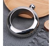 Accesorios para bebidas de 3,5 oz para whisky, Vodka, Alcohol, Frasco redondo y elegante, pulsera para botella de vino