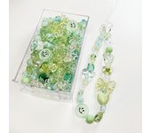 10/30g 8 Style Acrylic Smile Heart Bow Flower Loose Beads For DIY Handmade Phone Chain Bracelet Jewelry Making Accessories