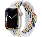 Strap For Apple Watch 44mm 40mm 45mm 41mm 38mm 42mm Elastic braided bracelet iwatch series 7 se 6 8 9 ultra 49mm band