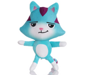 Casa de muñecas Gabby de Diseños animados para niños, Juguetes de plush, animales de plush, Coche de Gato Sonriente, Abrazo de Gato, Regalos de cumpleaños para Niñas