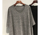 Lightweight and breathable summer T-shirt, round neck large 5xL 150kg