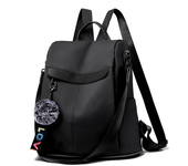 Mochila Oxford impermeable para mujer, Bolsa Escolar con bola de pelo para adolescentes, Mochila de viaje de gran capacidad
