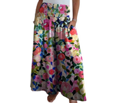 Women Palazzo Pants Summer Boho Bagyy Wide Leg High Smocked Waist Casual Loose Lounge Pant with Pocket Women's fashion casual wide leg elastic waist wide pants