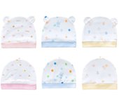 6 Pack Baby Newborn Hats Set Knit Beanie Hats Soft for Infant Baby Girls Boys Caps 0-6 Months