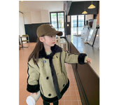 Children's Coats Fleece and Thickened Biker Fashion Jacket Baby Girl Winter Boys Clothes Spring Autumn Jacket Outwear