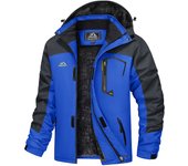 MAGCOMSEN Men's Winter Coats Waterproof Ski Snow Jacket Warm Fleece Jacket Parka With Multi-Pockets