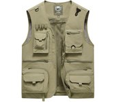Chaleco Hombre para Verano Ligero Casual al Aire Libre Transpirable Malla Pesca Chaqueta sin Mangas Secado Rápido Ropa