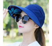 Sombrero de sol plegable con protección solar de verano para mujer, gorra de ala ancha, visera de playa para mujer, sombrero de sol con protección UV para vacaciones para niña
