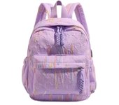 Korean Style Large Capacity Travel Backpack Fashion Zipper Students Schoolbags Lightweight Cute Casual Daypack Outing
