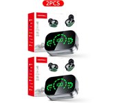 REATWALL 2025 Upgraded Version AI Smart Wireless Translator Earbuds 144 Languages Translation, App-Based Real-Time Interpretation, Real-Time Multi-Language Communication Ideal ,for Business Meetings & Travel