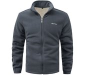 Chaquetas cálidas forro polar para hombre, abrigos cortavientos forrados felpa deportiva, ropa de moda, Otoño e Invierno