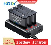 HQIX for Insta360 X3 Panorama Action Camera Battery Charger