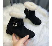 Invierno Nuevo Caliente Engrosada Botas De Algodón Niñas Princesa Botas De Nieve