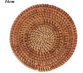 Rattan Pad Coasters Kitchen Table Mats Bowl Mats Padding Mat Insulation Pad Round Placemats Handmade
