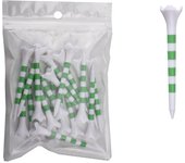 20Pcs Plastic 70/83mm Golf Tee Set with Stripe Professional Golf Ball Holder Durable Plastic Golf Practice Tees Golf Accessories