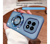 Para xiaomi POCO X7/ poco x7 pro funda suave transparente con anillo lente magnética funda protectora trasera para POCO X7