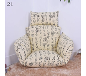Hanging Swing Egg Chair Cushion Cover Patio Large Round Papasan Pad Detachable Garden Lounger Cushion Cover  (No Filling)