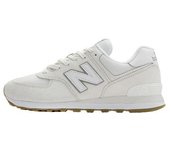 Authentic 100% NEW NB 574 White / Gray Running Work Shoes