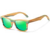 Gafas de bambú y madera, gafas de sol polarizadas de bambú de colores de moda