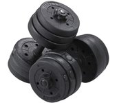 Juego de Pesas y Mancuernas para Casa o Gimnasio Mancuernas Musculacion con Cerraduras de Estrella