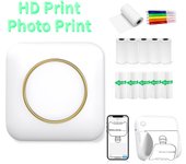 Mini impresora fotográfica portátil inalámbrica, BT, foto térmica para teléfono móvil iOS y Android, impresión sin tinta, regalo, notas de estudio, La