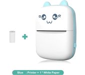 Mini impresora de bolsillo, conexión inalámbrica BT impresora térmica para fotos recibos notas Memo impresora sin tinta portátil