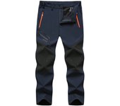 Pantalones senderismo al aire libre para hombres, pantalones largos elásticos impermeables, transpirables, de secado rápido,