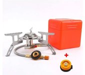 Portable foldable camping gas stove, cooking, hiking, and picnic travel equipment, 3500W