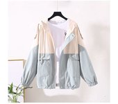 Women's short windbreaker, loose casual jacket, Korean version, high school