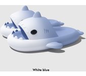 Explosión cambio gradual zapatillas de tiburón 4 cm fondo grueso paso en la mierda divertidas zapatillas geniales