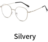 Gafas de protección contra luz azul redondas de Metal para mujer y hombre, monturas de gafas cuadradas clásicas, gafas transparentes para ordenador, gafas femeninas