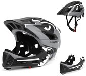 famgem Casco De Bicicleta Para Niños Con Cara Completa Desmontable Deportes Infantiles Ciclismo MTB Patinaje En Rodillos Seguridad Y Comodidad Para Niños