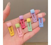 Pinzas para el pelo de estrella de dibujos animados para niñas, horquillas BB de colores mezclados, pasadores de Metal de corazón lindo para bebés, accesorios para el cabello para niños