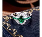 S925 sterling silver oval stone rotating beautiful exquisite jewelry European and American trendy hand jewelry rings for women light luxury classic fashion sweet and elegant party versatile palace simple daily trend wedding ring retro