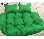 Unfilled or Filled Hanging Swing Egg Basket Double Seat Chair Cushion Cover  Papasan Round Detachable Pillowcase For Home Patio